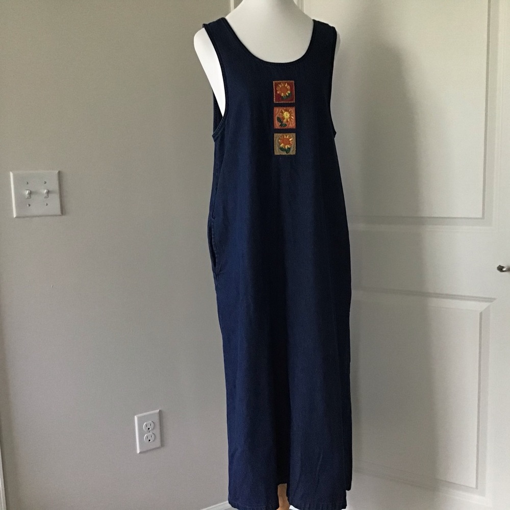 Dress Medium Maxi Denim Sleeveless